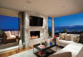 Indoor - Outdoor fireplace